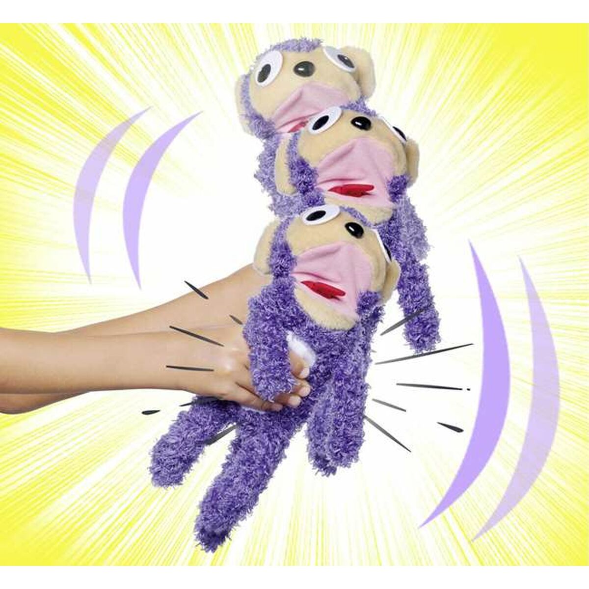 Mjukdjur med ljud Simba Screamerz Apa 30 cm Purpur - 5