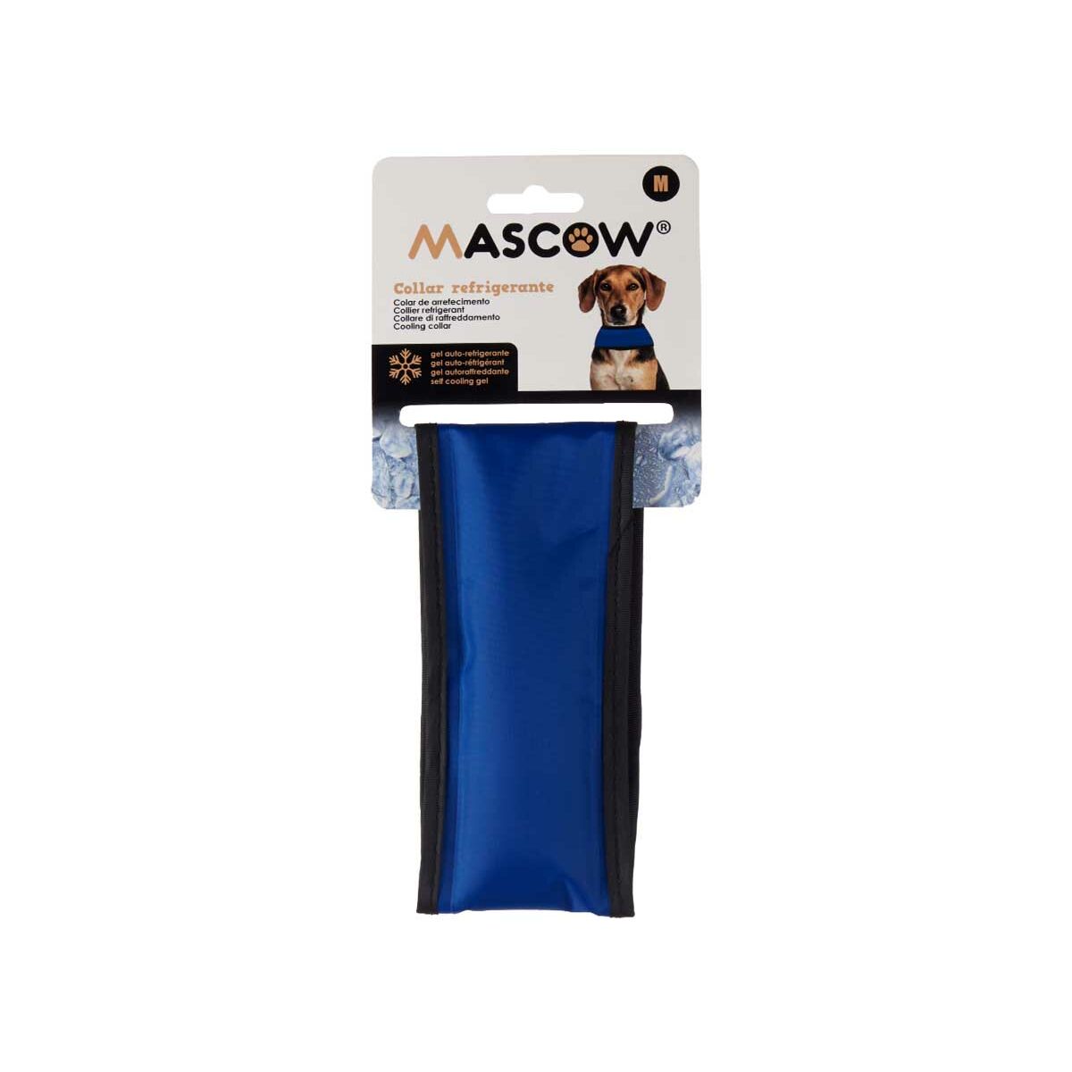 Hundhalsband Mascow Blå Svart Polyester PVC Gel 6,5 x 1 x 45 cm Kylning (4 antal) - 3