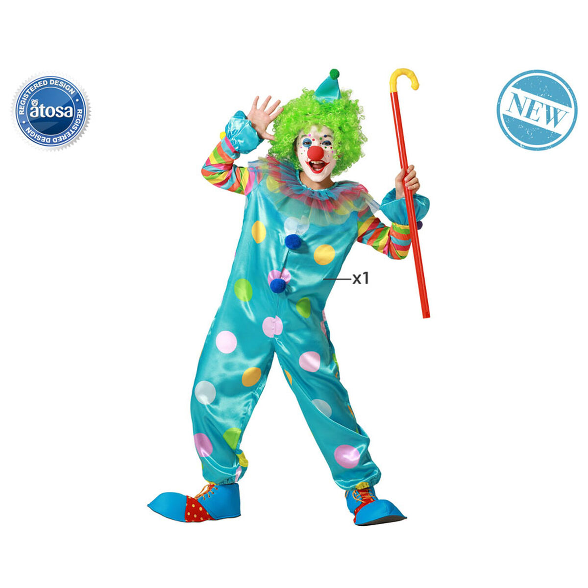 Maskeraddräkt för barn Clown - 2