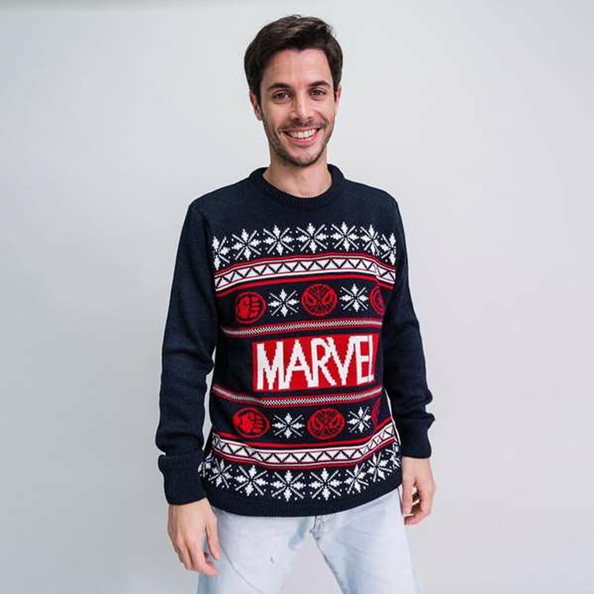 Tröja Unisex Marvel Mörkblå - 4