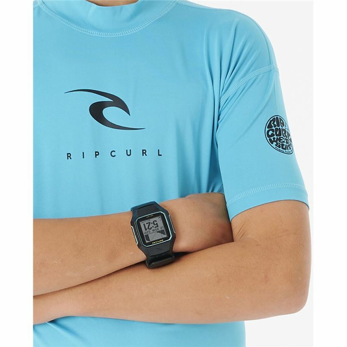 T-shirt med kortärm Barn Rip Curl Corps L/S Rash Vest  Blå Lykra Surfing - 5