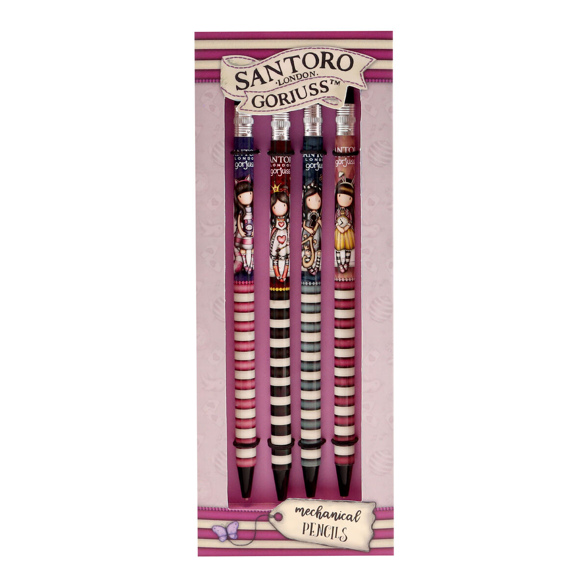 Pennset Gorjuss Cheshire cat (4 antal) - 2