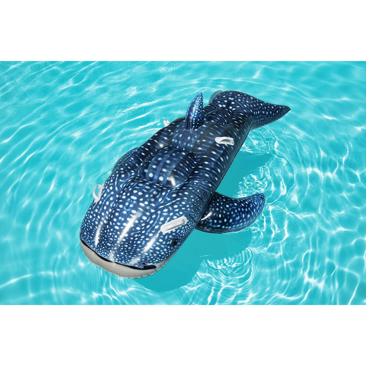 Bestway Uppblåsbart Figur Hajarval Med Handtag 193x122 cm +3 År Strand och Pool 41482 - 13