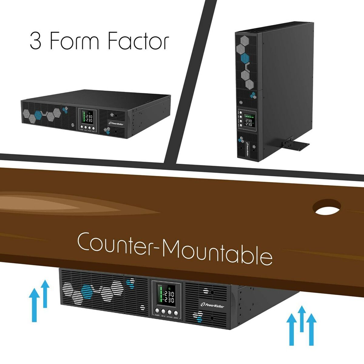 System för Avbrottsfri Strömförsörjning Interaktiv (UPS) Power Walker VI 1000 RLP 900 W - 4