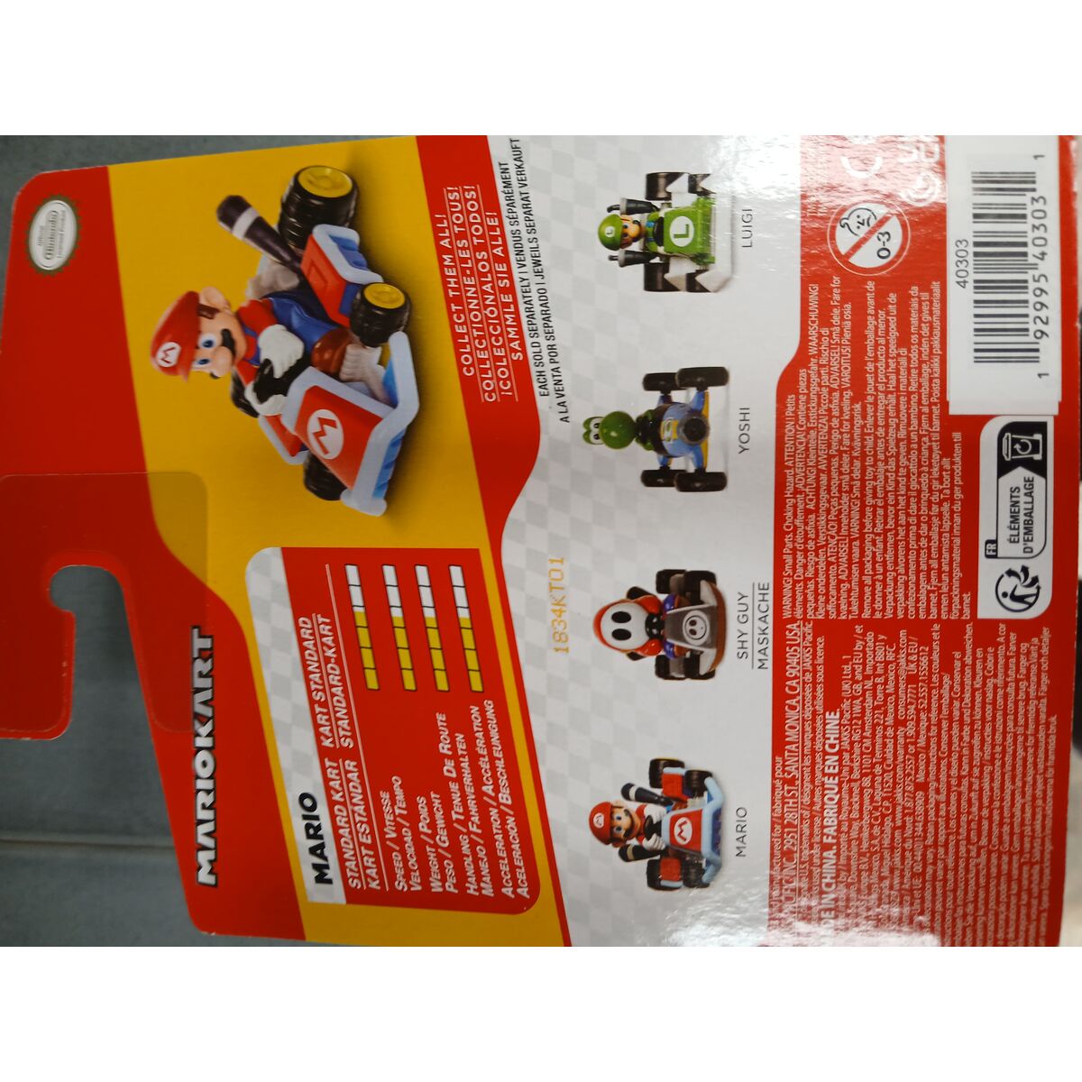 Liten leksaksbil Jakks Pacific Super Mario Kart Racers Wave 5 Multicolour (Multicolour) - 3