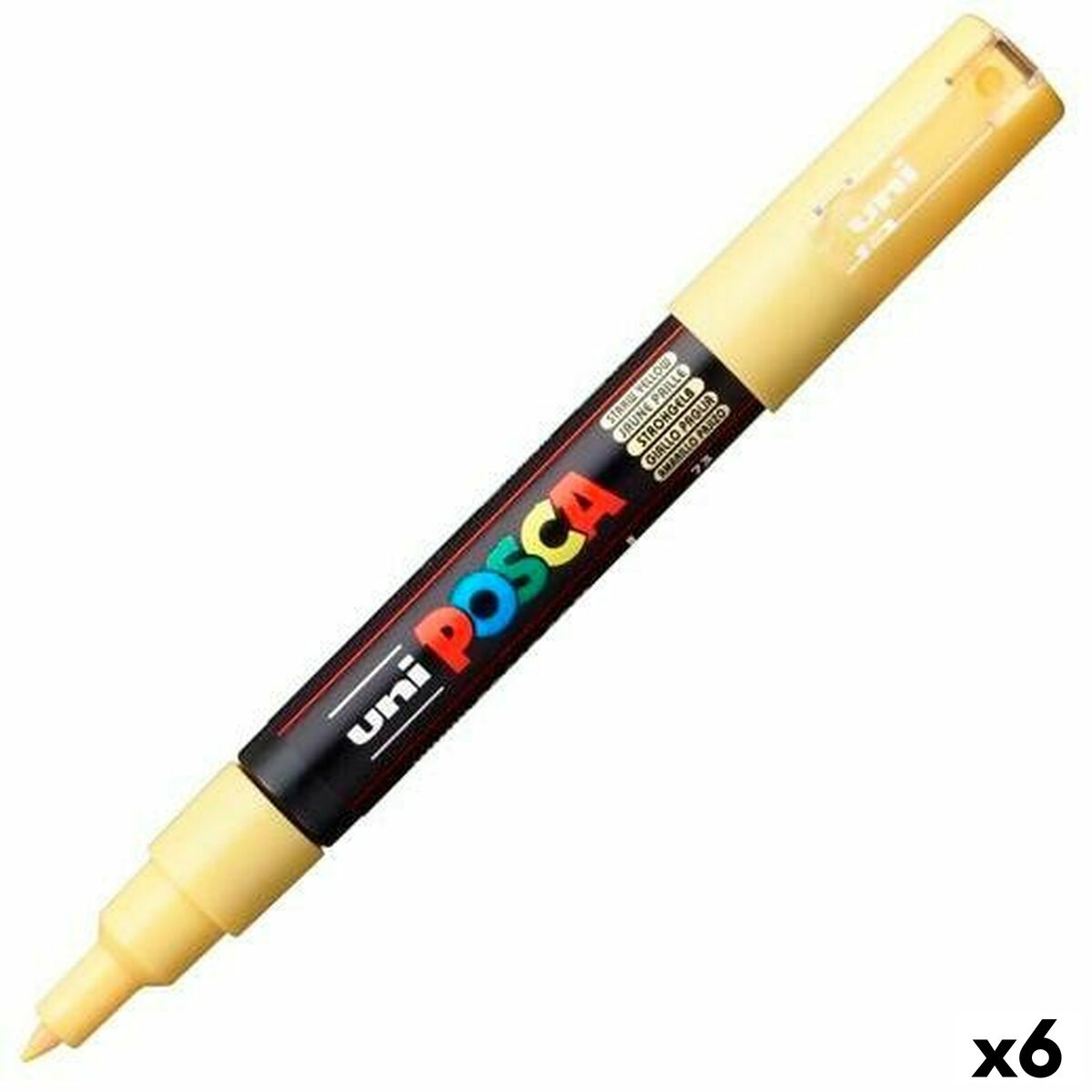 Tuschpennor POSCA PC-1M Gul (6 antal) - 3