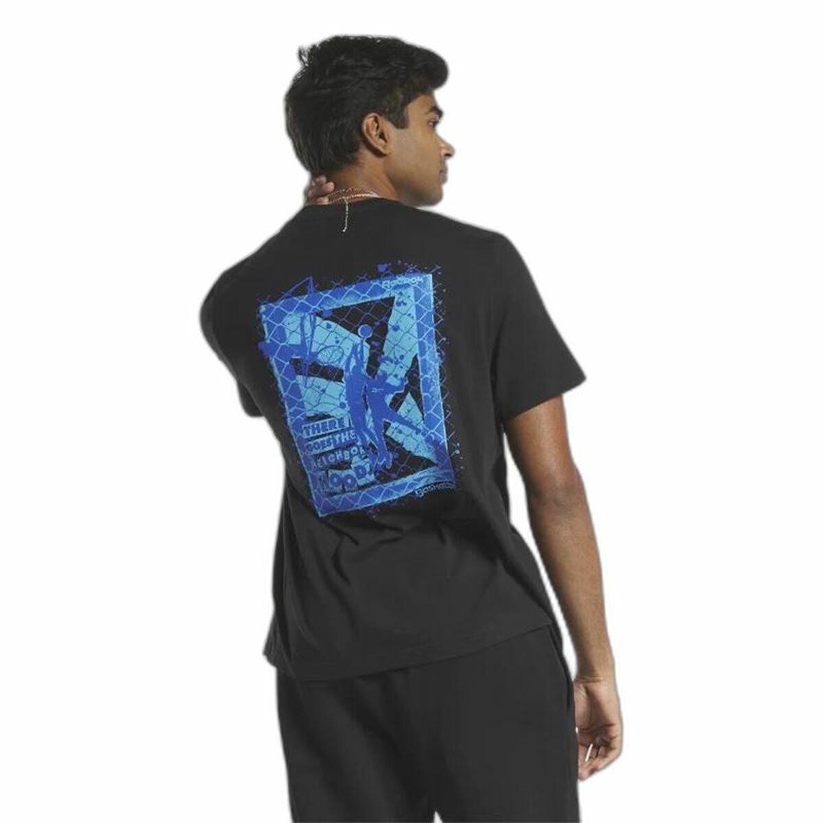 T-shirt med kortärm Herr Reebok Graphic Series Svart - 4
