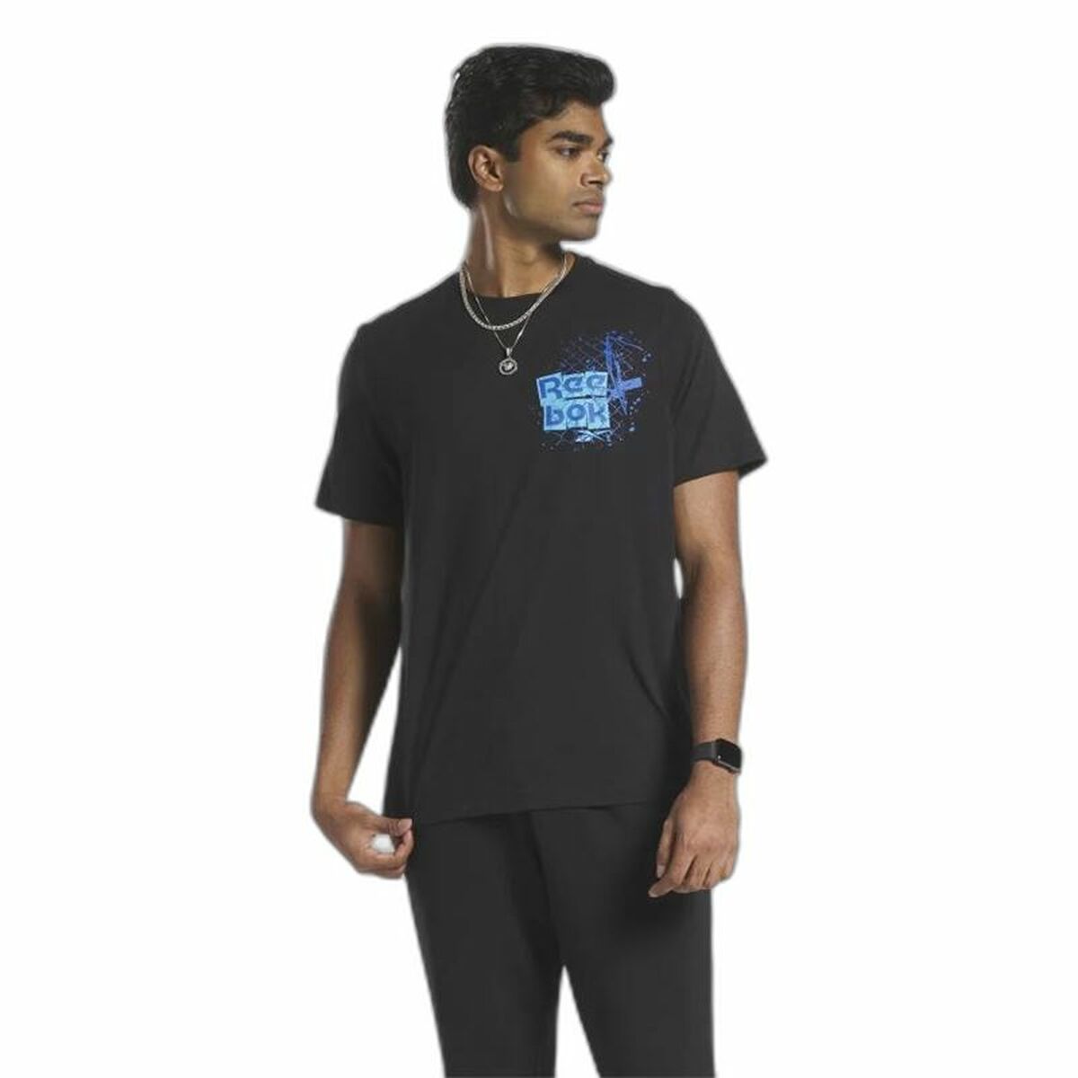 T-shirt med kortärm Herr Reebok Graphic Series Svart - 3