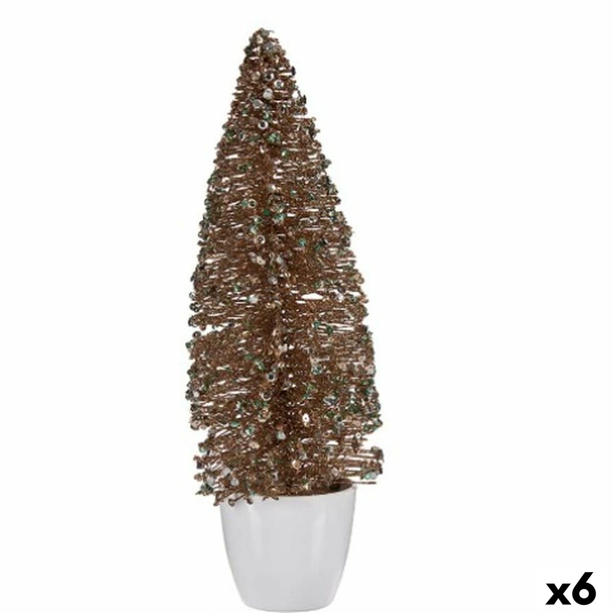 Julgran Krist+ Mint Champagne Plast Julgran 10 x 33 x 10 cm (6 antal)