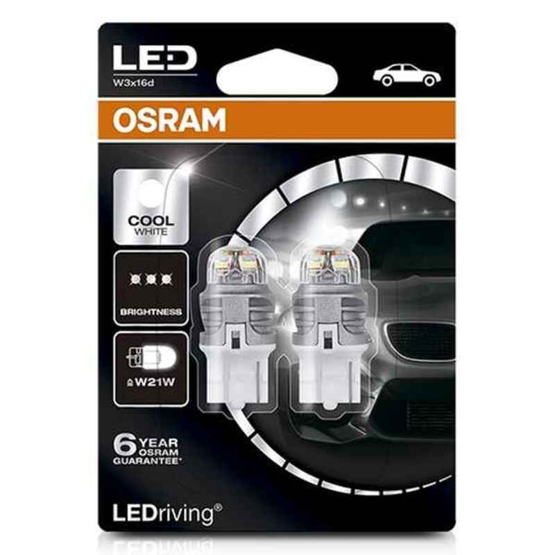 Glödlampa för bil OS7905CW-02B Osram W21W 2W 12V 6000K (2 Delar)