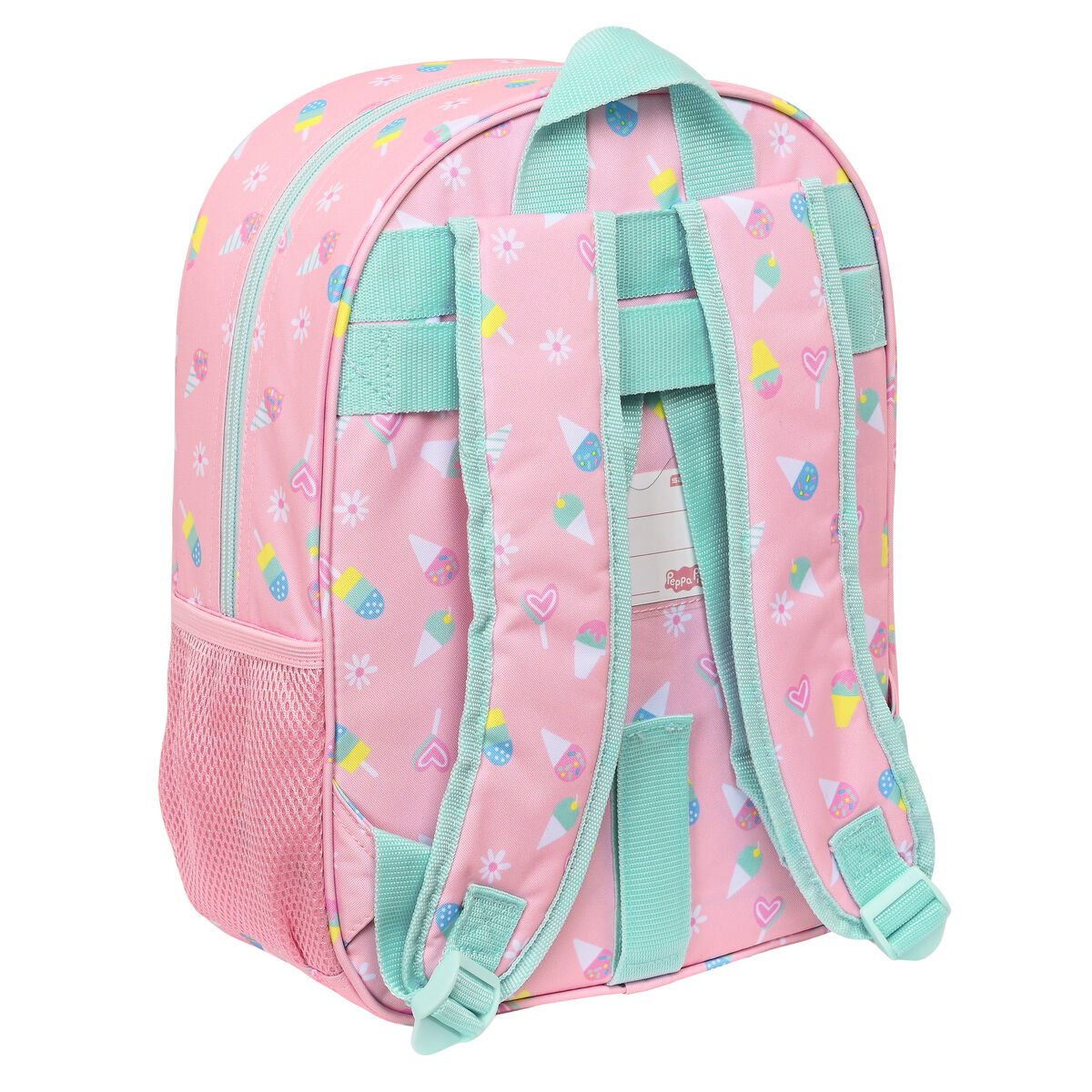 Skolryggsäck Peppa Pig Ice cream Rosa Mint 26 x 34 x 11 cm - 2