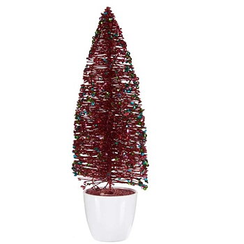 Julgran Krist+ Röd Plast Julgran 10 x 33 x 10 cm (6 antal)