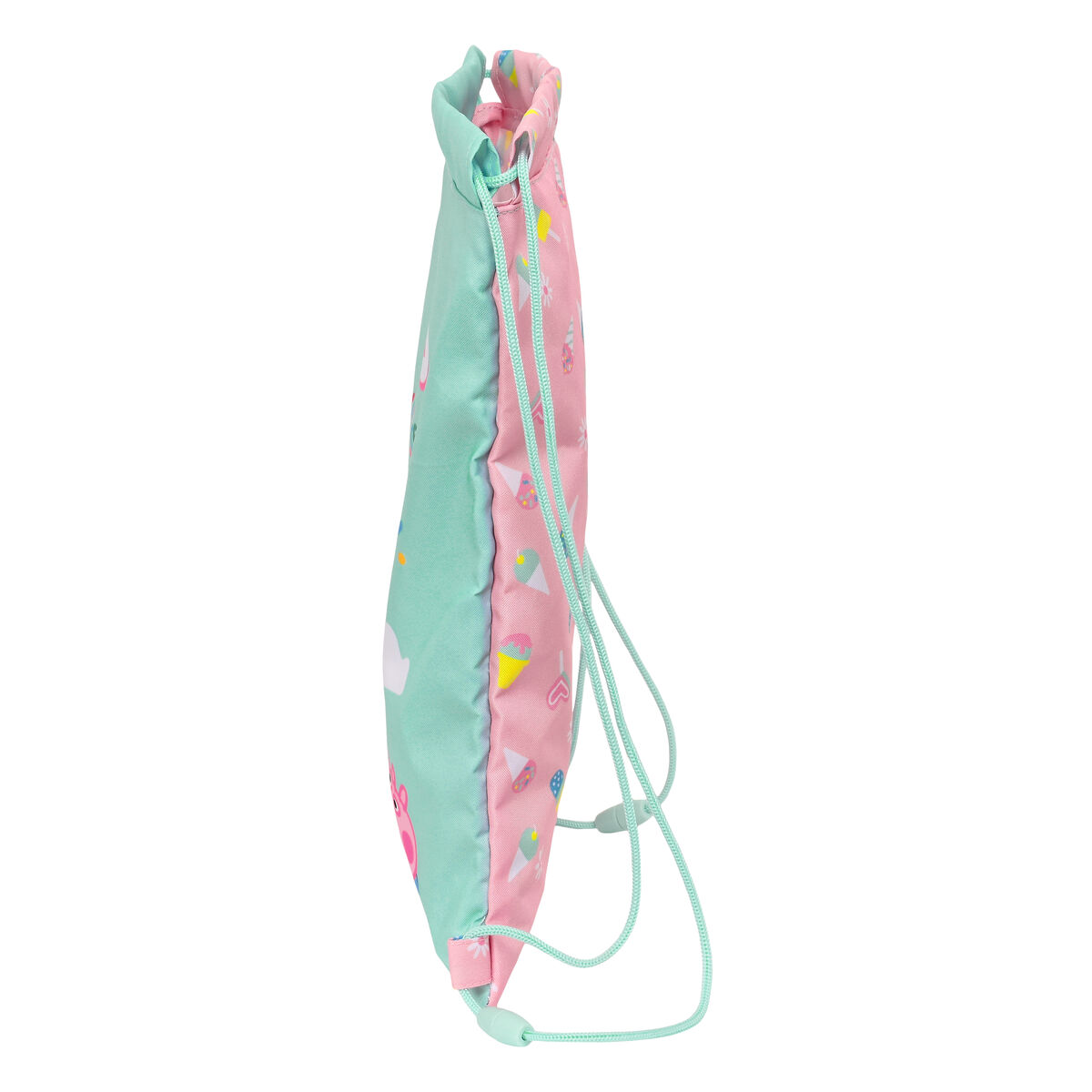 Skopåse med remmar Peppa Pig Ice cream Rosa Mint 26 x 34 x 1 cm - 4