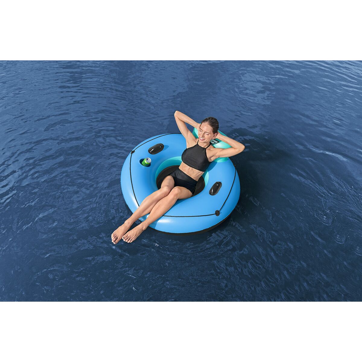 Bestway uppblåsbart hjul med handtag Hidro-Force D119 cm strand och pool 43108 - 2