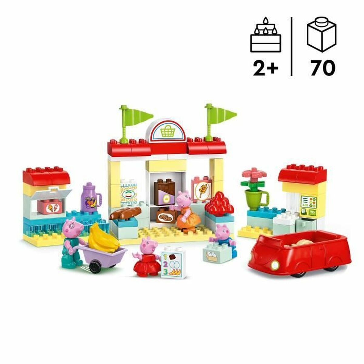 Byggsats Lego Peppa Pig's Supermarket Multicolour - 2