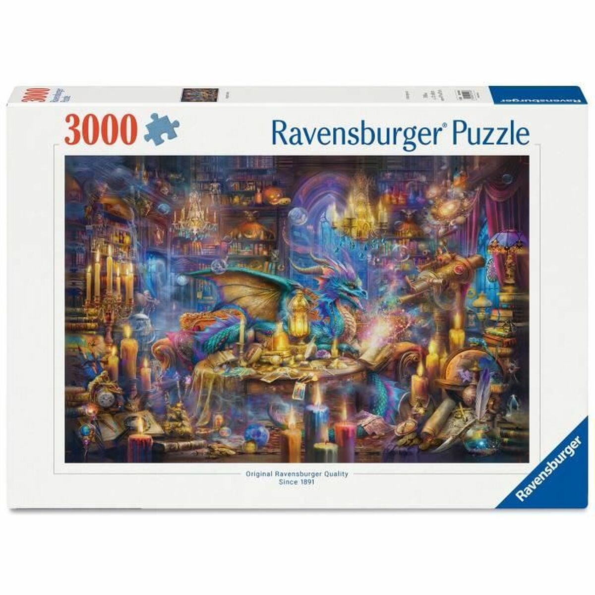Pussel Ravensburger Dragon's Library 3000 Delar