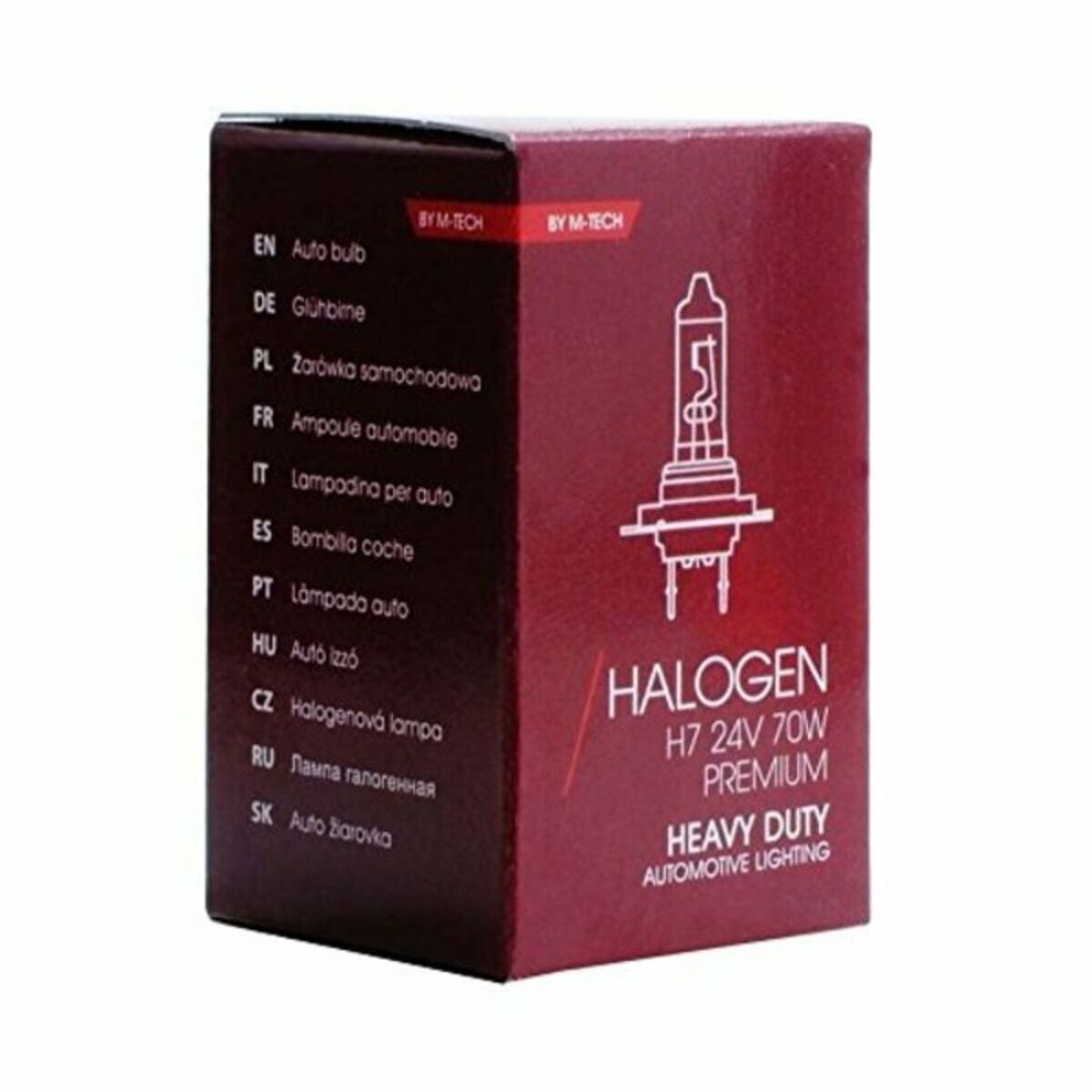 Glödlampa för bil M-Tech ZHD907 H7 24V 70W Halógena - 3