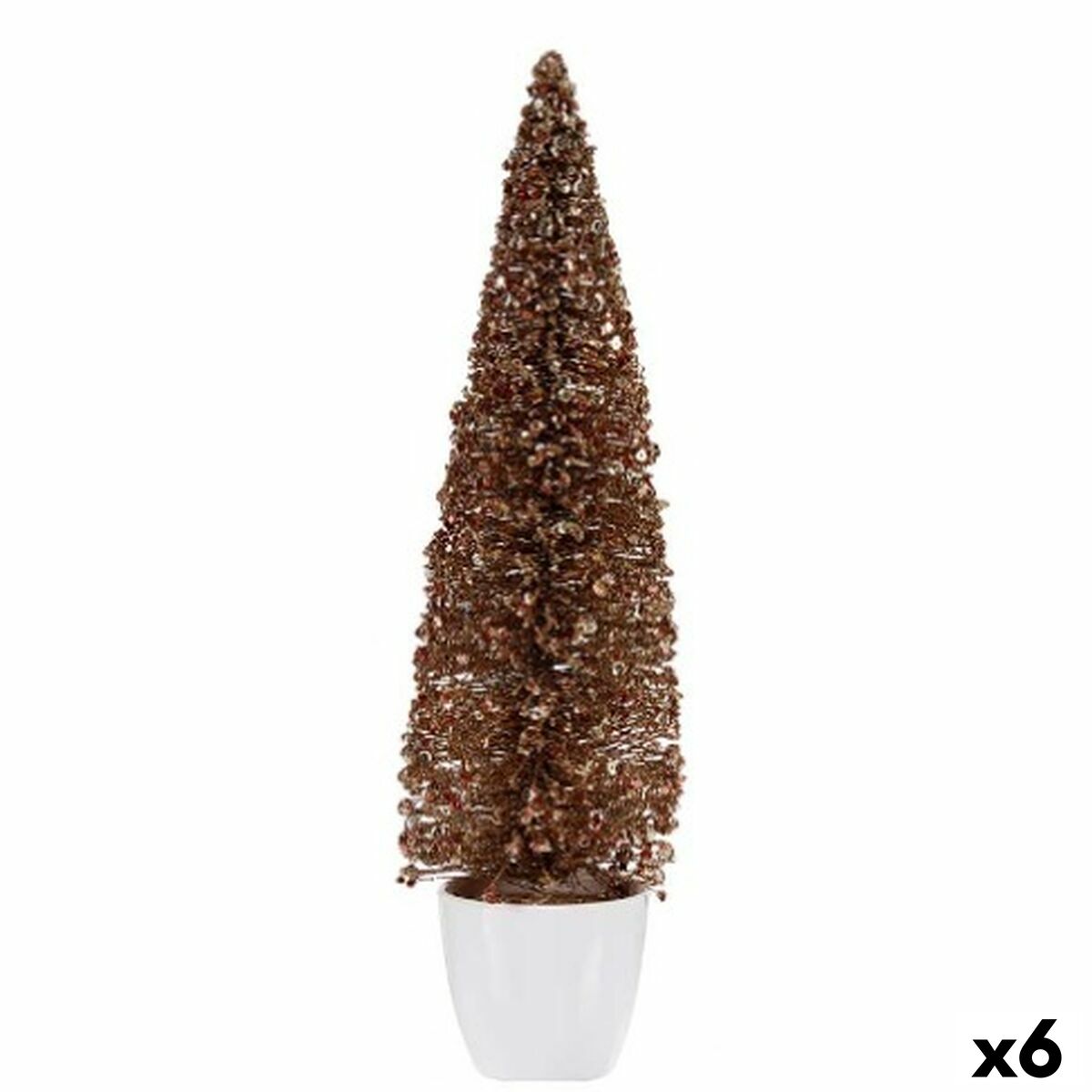 Julgran Krist+ Brons Gyllene Plast Julgran 10 x 38 x 10 cm (6 antal) - 3