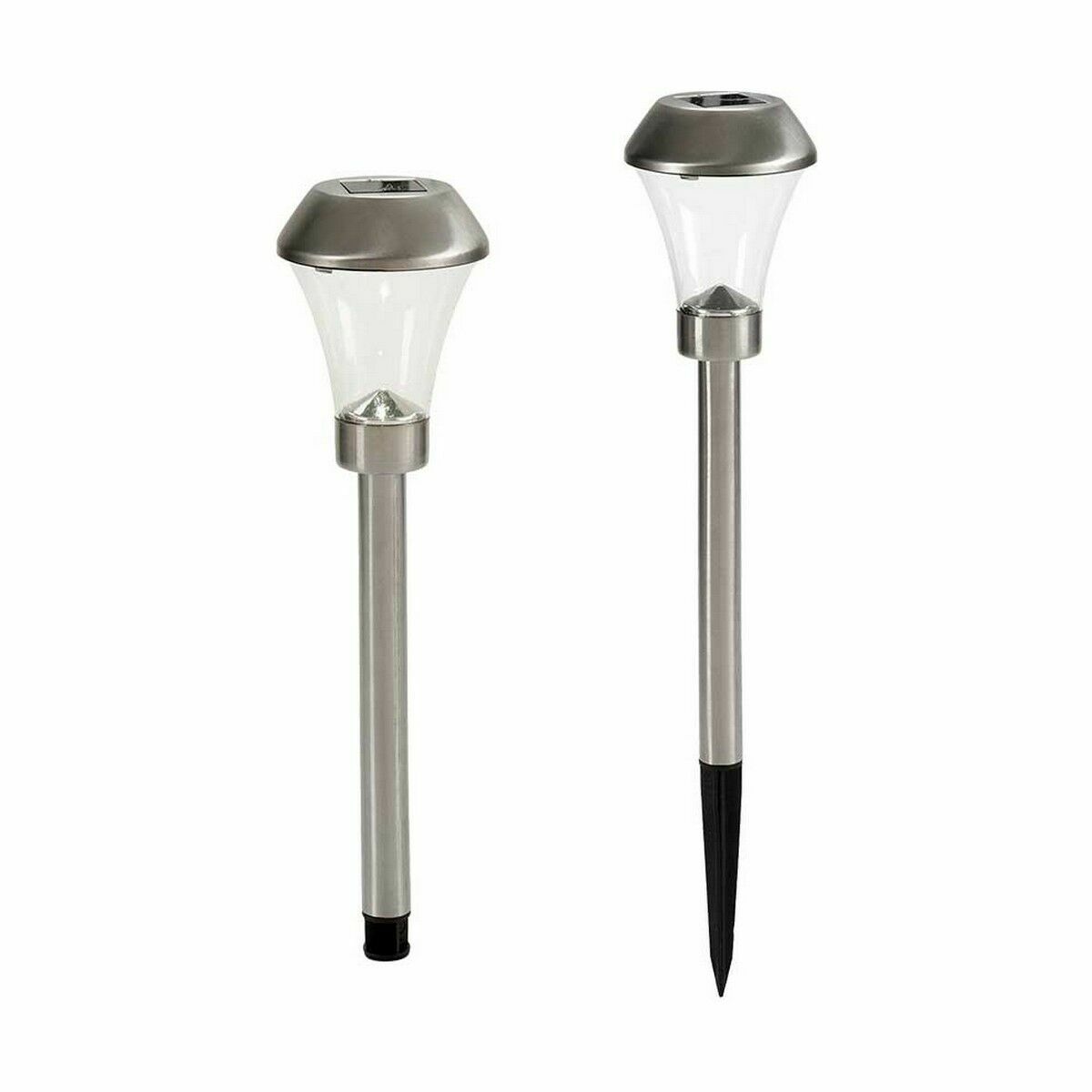 Markör Ibergarden Silvrig Stål polypropen 8,5 x 31 x 8,5 cm Konisk Solcellsladdning (12 antal) - 3
