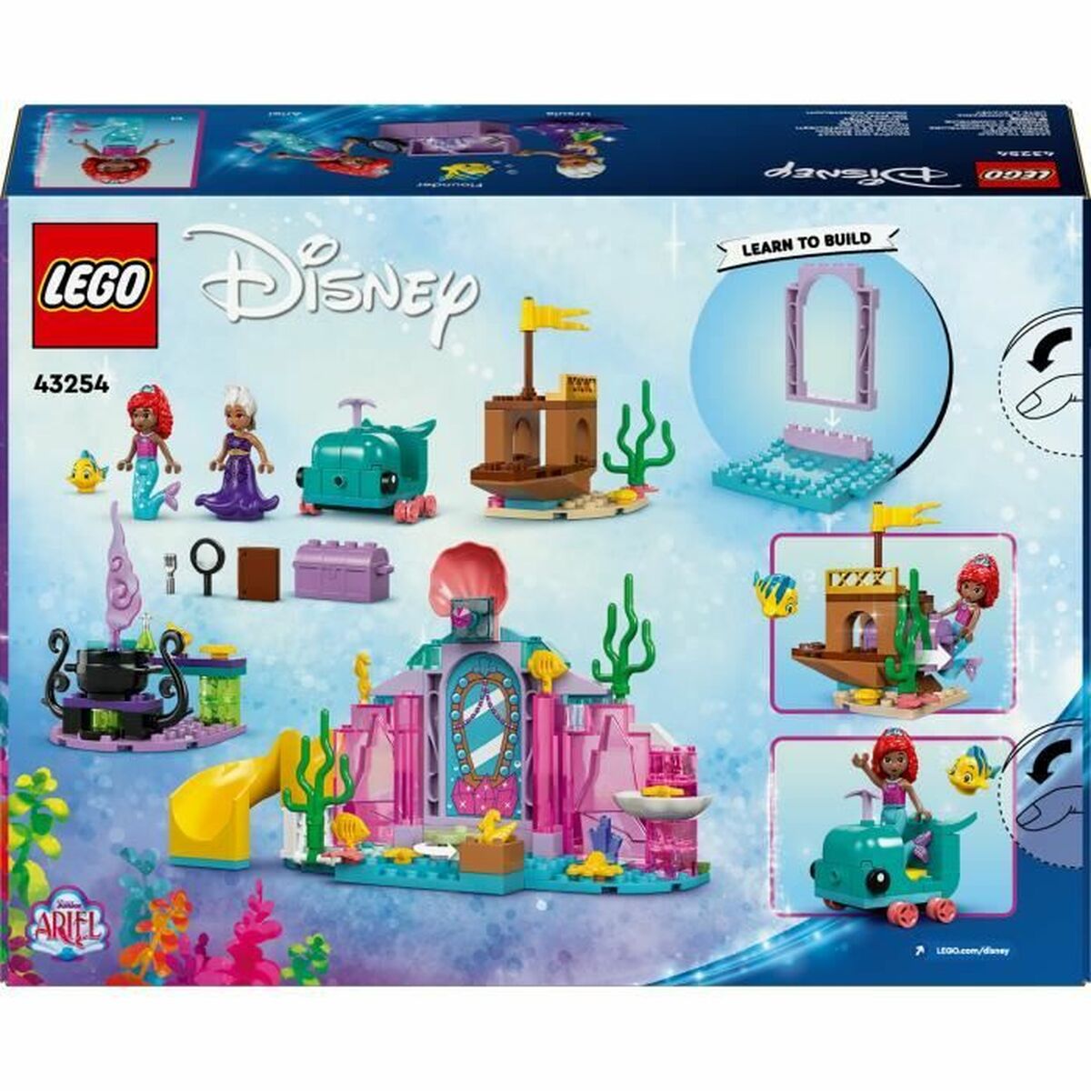 Byggsats Lego Disney Princess 43254  Ariel's Crystal Cave Multicolour 141 Delar - 6