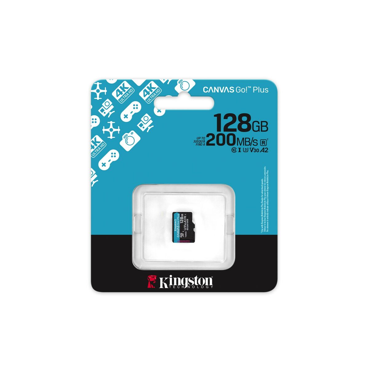Micro-SD Minneskort med Adapter Kingston SDCG4/128GBSP 128 GB - 3
