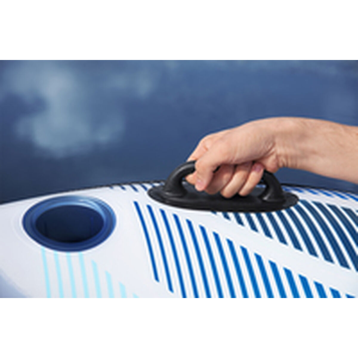 Bestway Uppblåsbart hjul med handtag Rapid Rider D135 cm Strand och Pool 43116 - 7