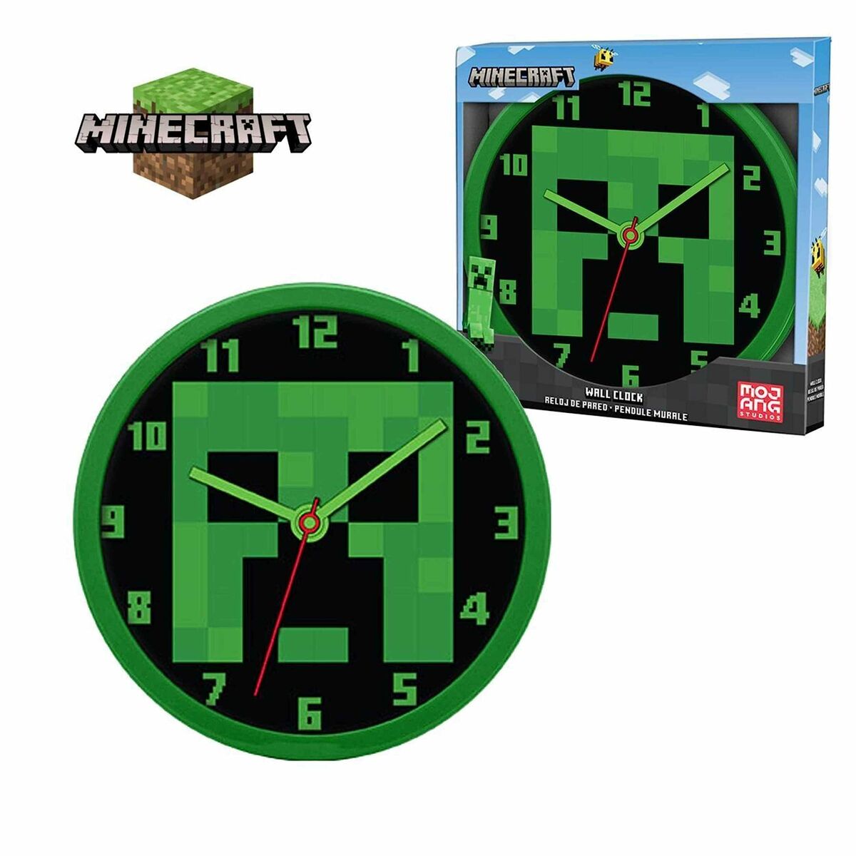 Väggklocka Mojang - 2