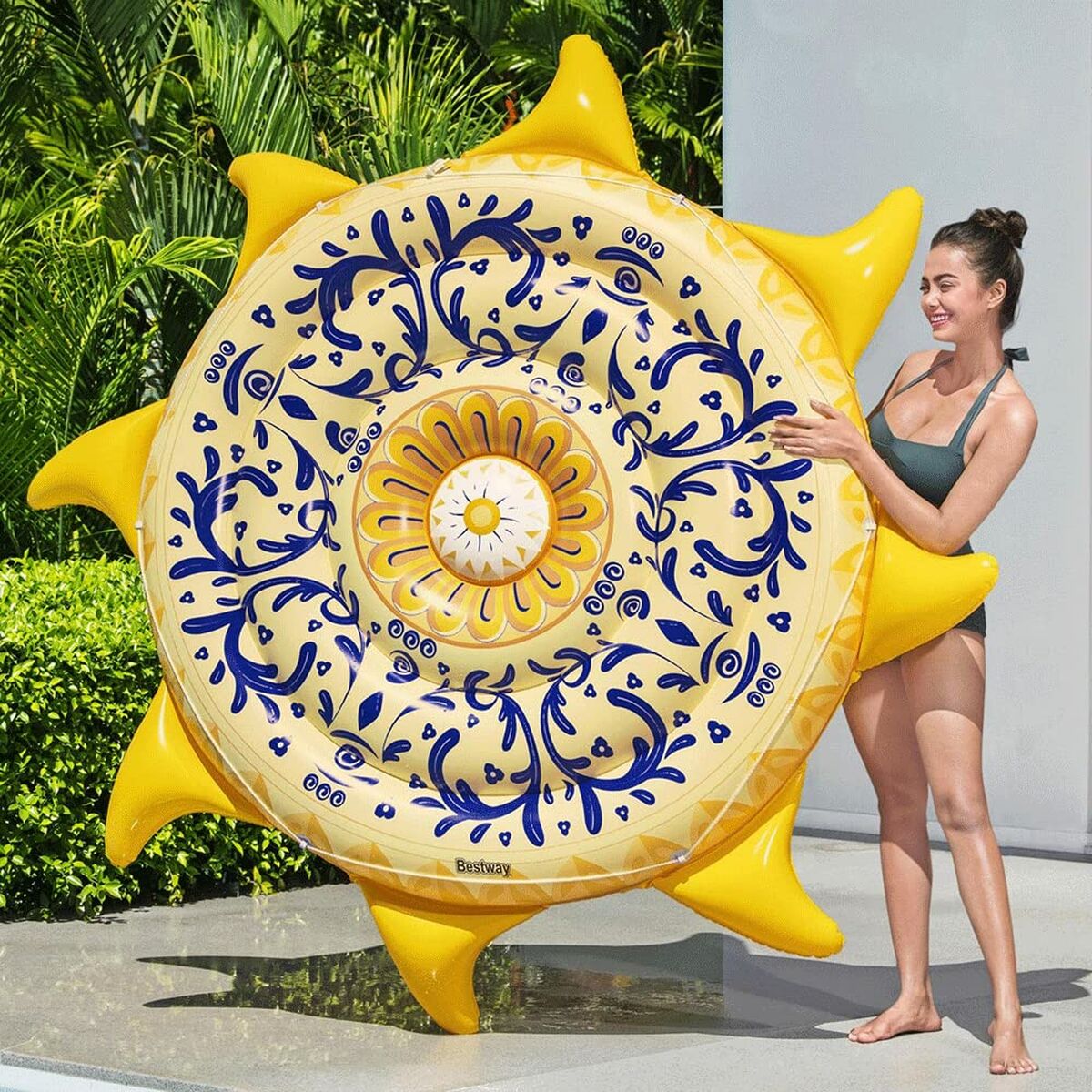 Bestway Flytande Ö Sicilien Uppblåsbar 226x226 cm Stranden och Poolen 43391 - 14