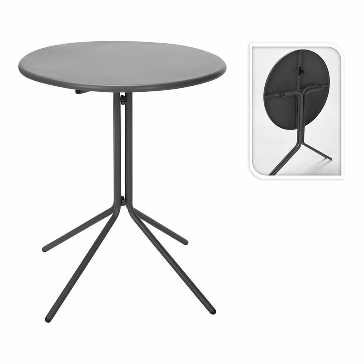 Fällbord Ambiance x99001600 Mörkgrå Ø 58 x 70 cm - 2
