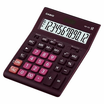 Kalkylator Casio GR-12C-WR-W-EP Harts