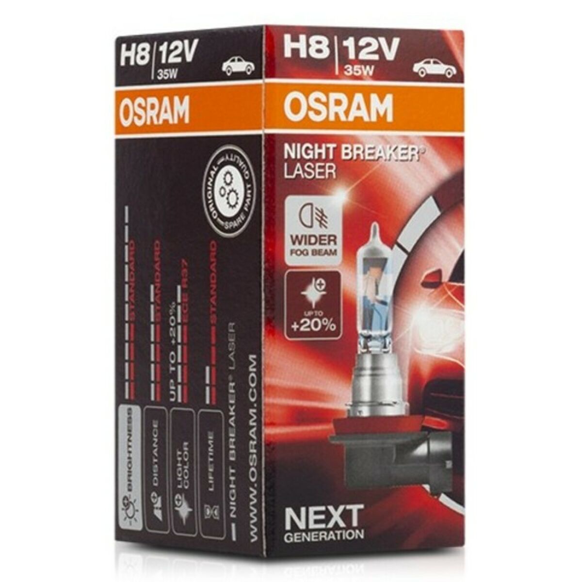 Glödlampa för bil Osram 64212NL H8 12V 35W - 7