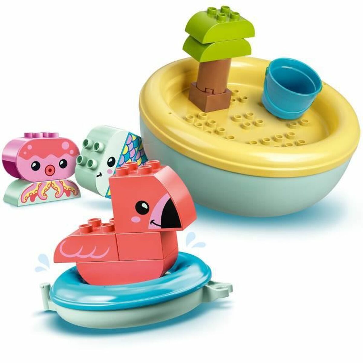 Playset Lego  Bath Toy: Floating Animal Island 20 Delar - 9