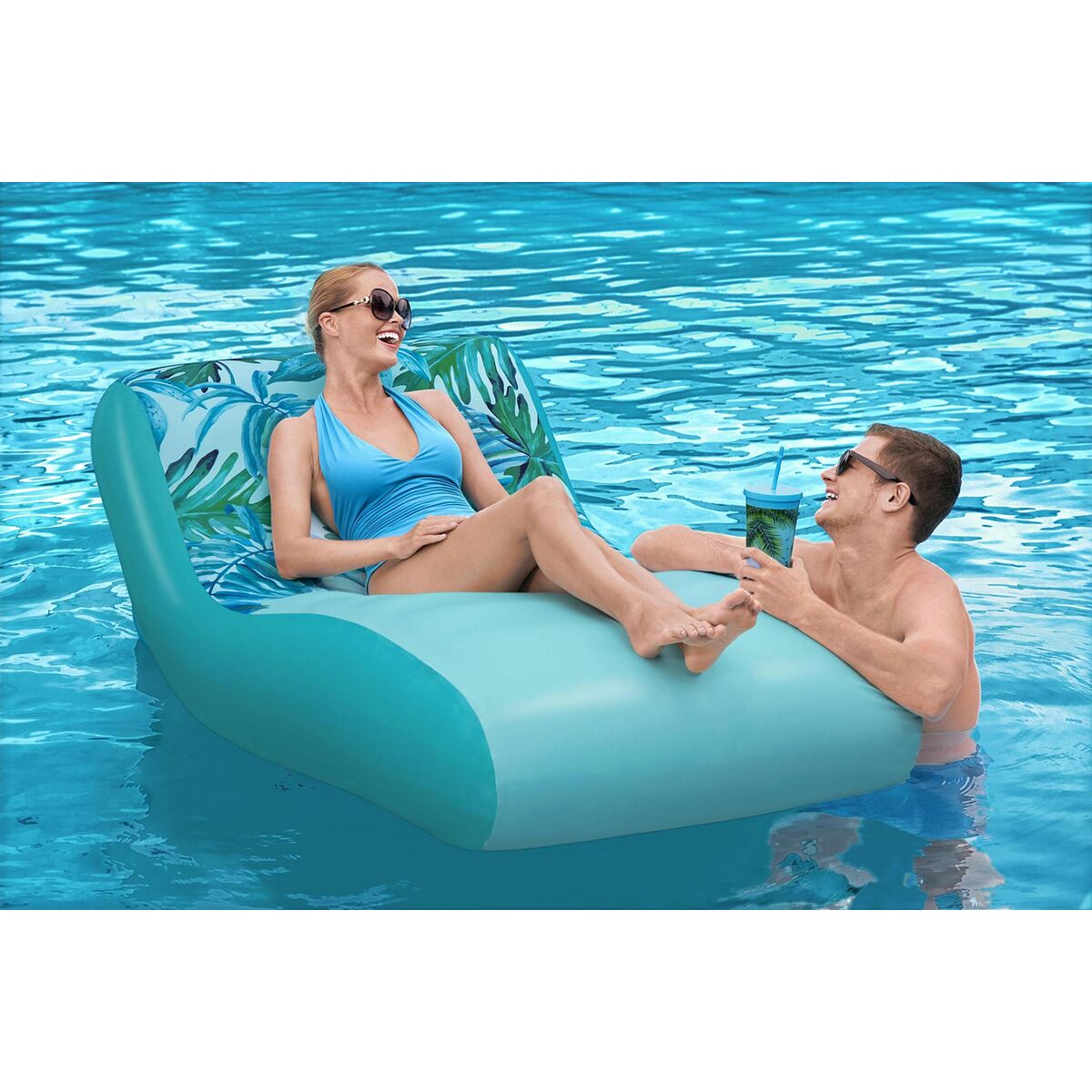 Bestway Lyxig Uppblåsbar Madrass 176x107 cm Strand och Pool 43402 Strand och Pool 43402 - 14