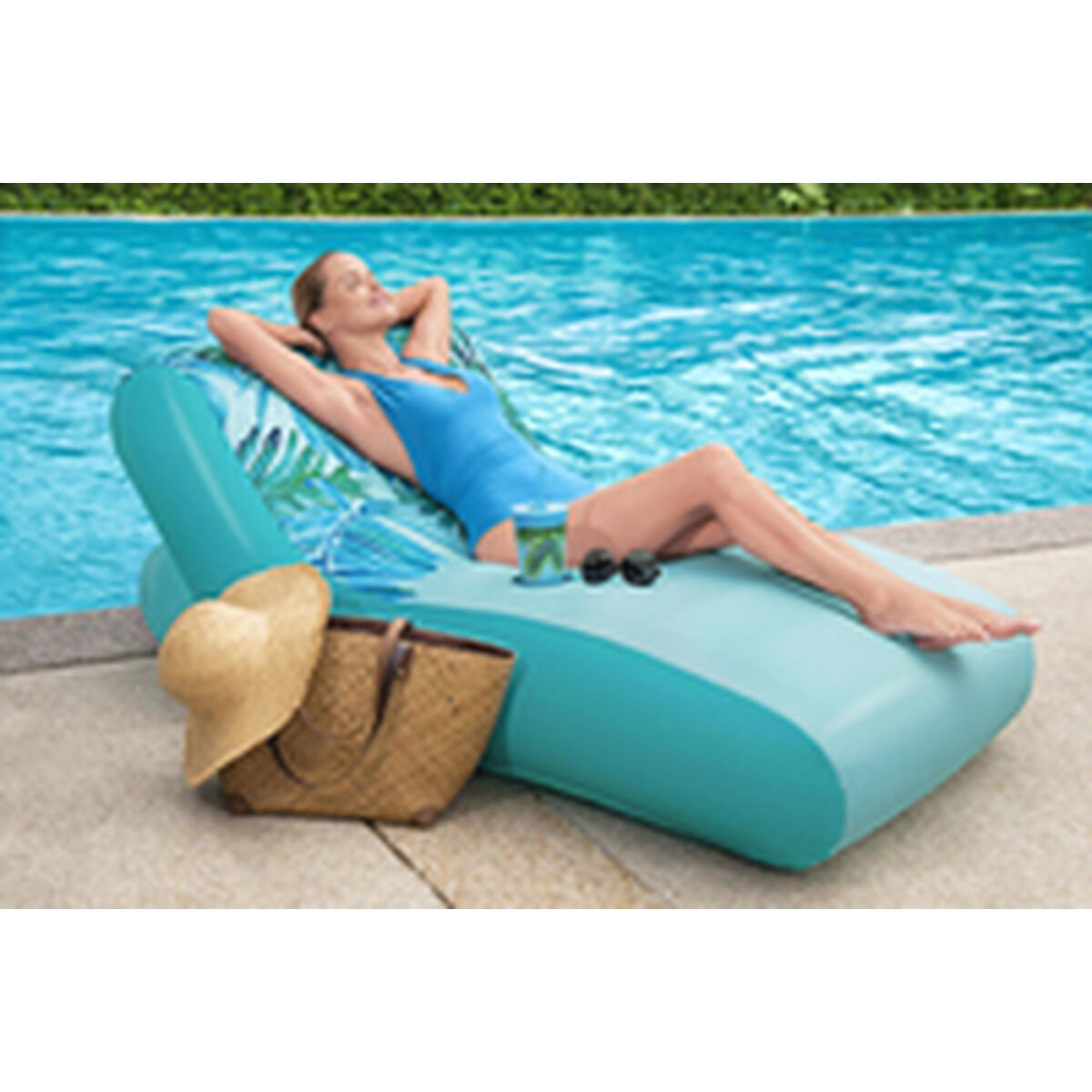 Bestway Lyxig Uppblåsbar Madrass 176x107 cm Strand och Pool 43402 Strand och Pool 43402 - 15