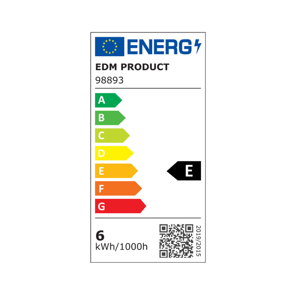 LED-lampa EDM 98893 E 5,5 W 60 W E14 700 lm Ø 1,8 x 5,7 cm Vit Rörformig (6400 K) - 3