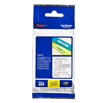 Laminerat Band till Etikettskrivare Brother Cinta laminada 12mm Vit Transparent 12 mm x 8 m