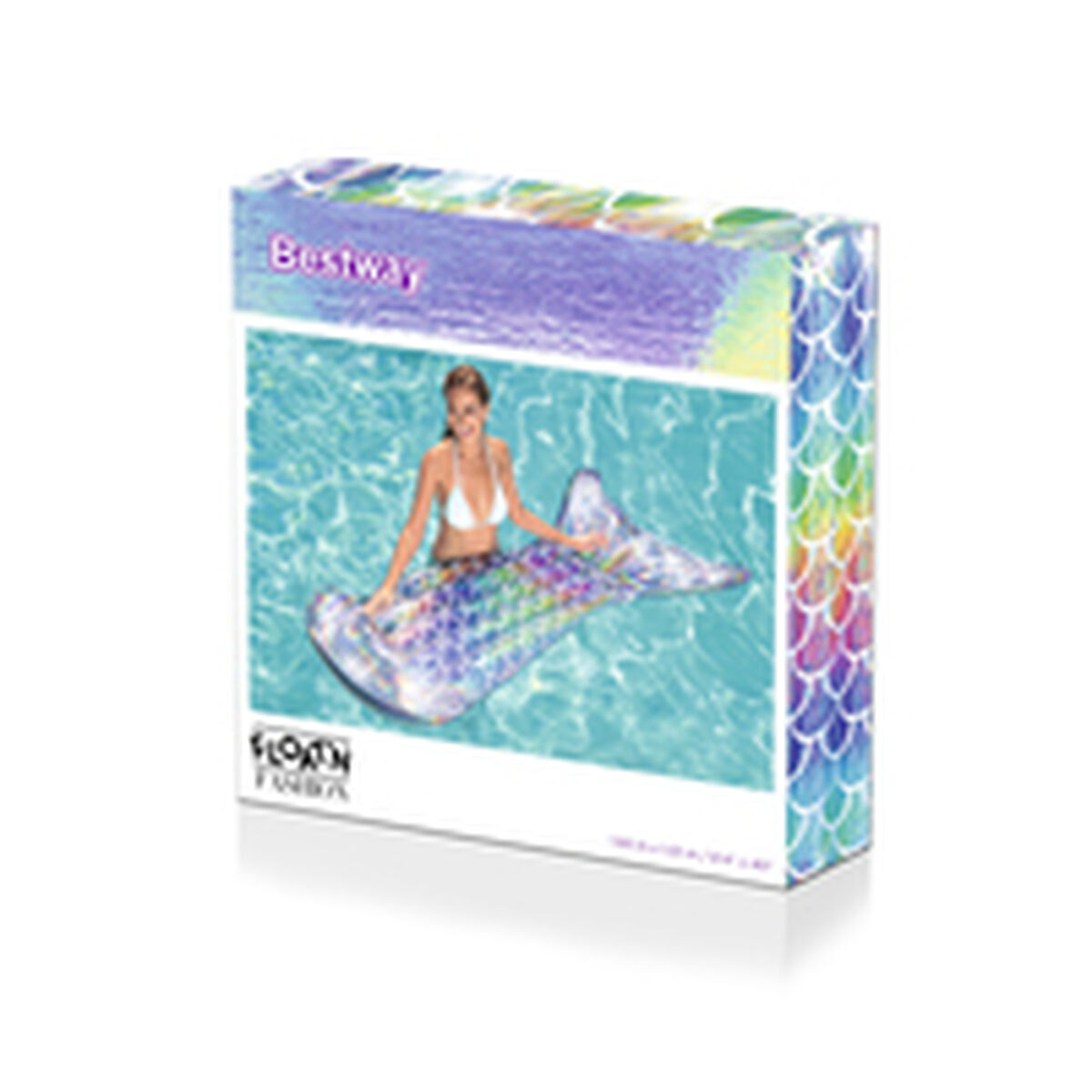 Bestway Uppblåsbar Madrass Iridescent Siren 193x101 cm Strand och Pool 43413 - 6