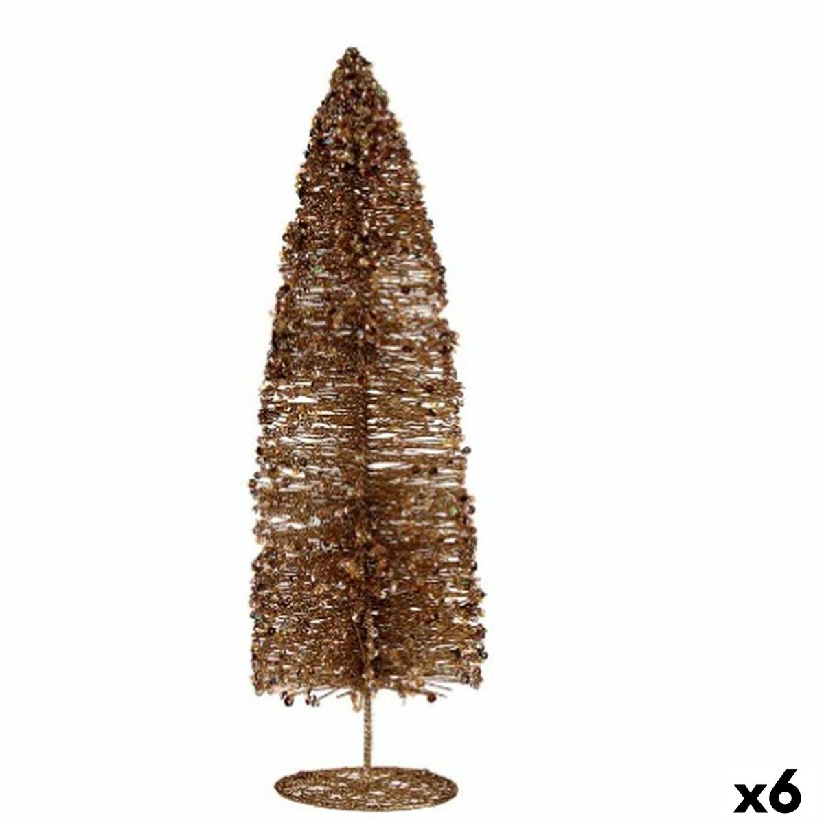 Julgran Krist+ Gyllene Julgran 10 x 41 x 10 cm Paljetter (6 antal)