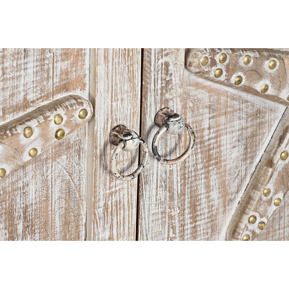 Skänk DKD Home Decor Naturell Vit Mangoträ (193 x 40,6 x 91,4 cm) - 5