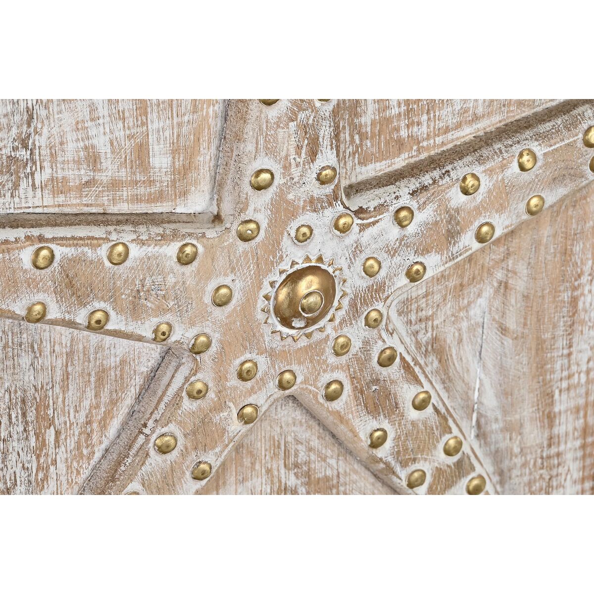 Skänk DKD Home Decor Naturell Vit Mangoträ (193 x 40,6 x 91,4 cm) - 4