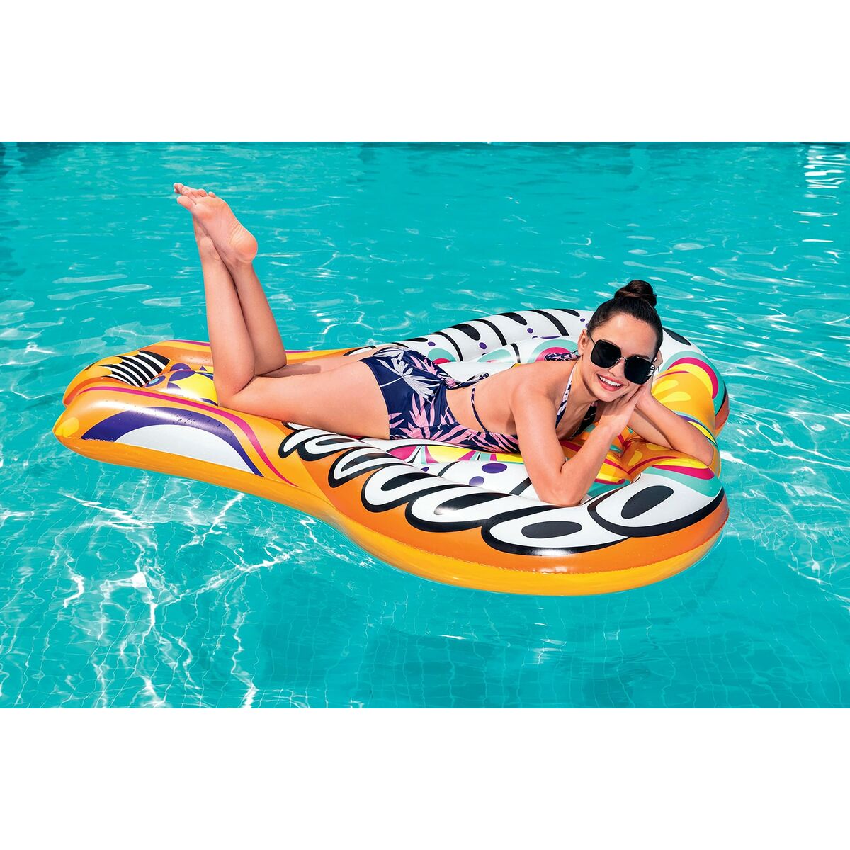 Bestway Uppblåsbar Aztekisk Elefantbadmadrass 183x153 cm Strand och Pool 43391 - 4