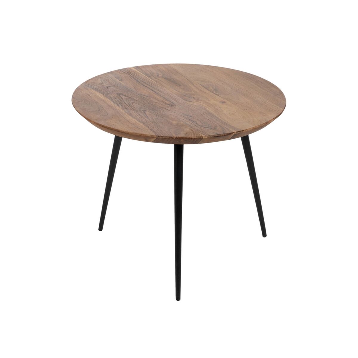 3-bordsset Svart Naturell 50 x 50 x 45 cm - 2