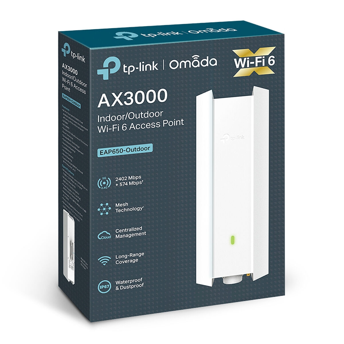 Anslutningspunkt TP-Link AX3000 Vit - 2