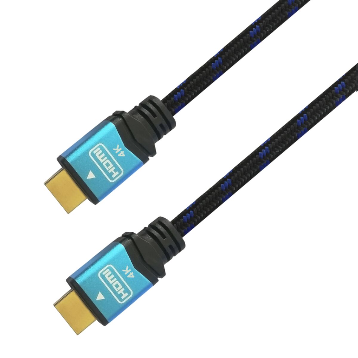 Kabel HDMI Aisens 0,5 m Svart/Blå 4K Ultra HD