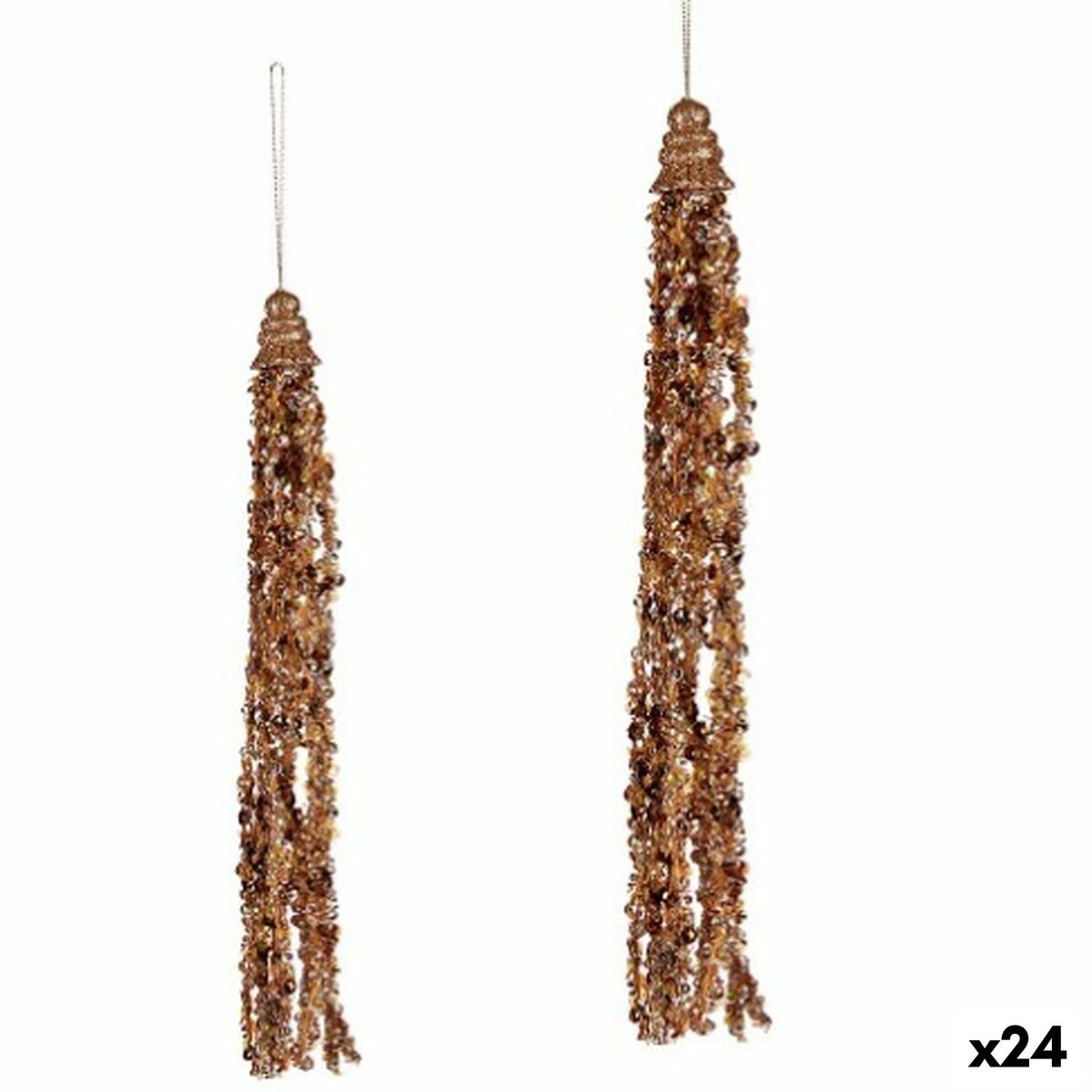 Julgranskula Krist+ Gyllene Guirlanger 3,5 x 2,5 x 35 cm Hängen (24 antal)