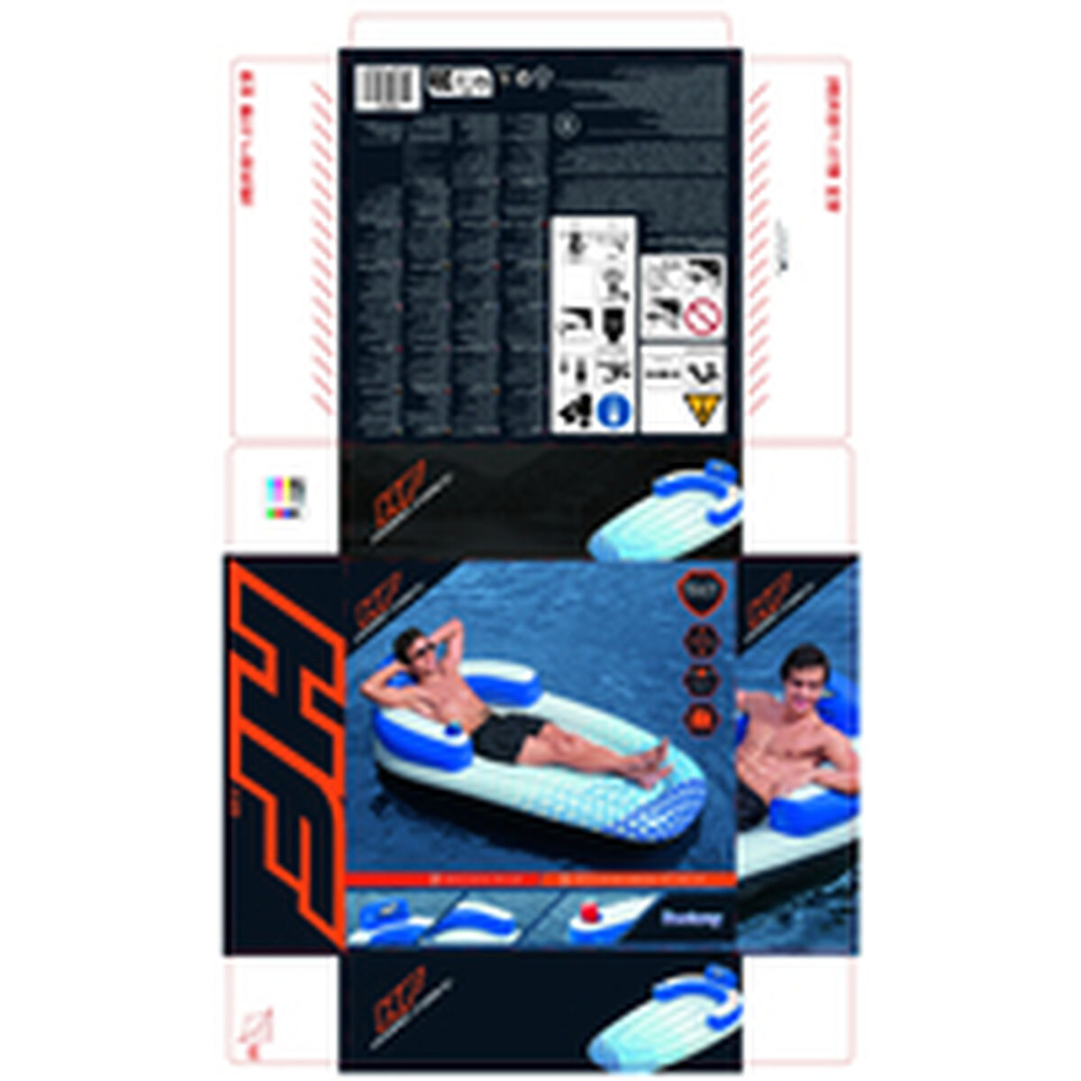 Bestway Luftstol Hängmatta Hydro-Force 191x107 cm Strand och Pool 43533 - 4