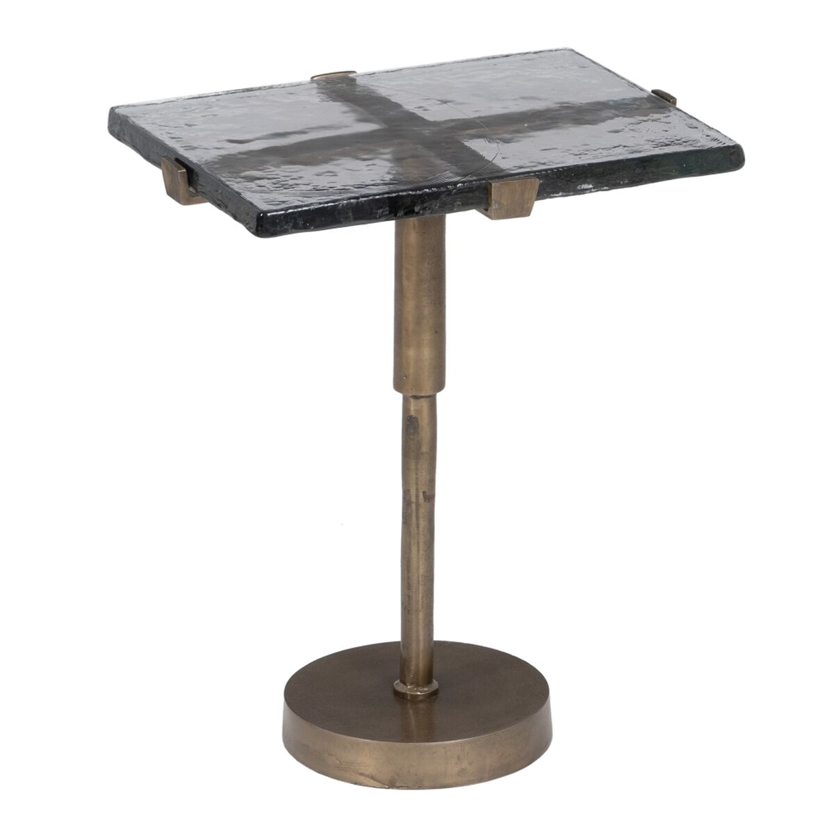 Sidobord 41 x 31,5 x 49 cm Glas Gyllene Metall - 6