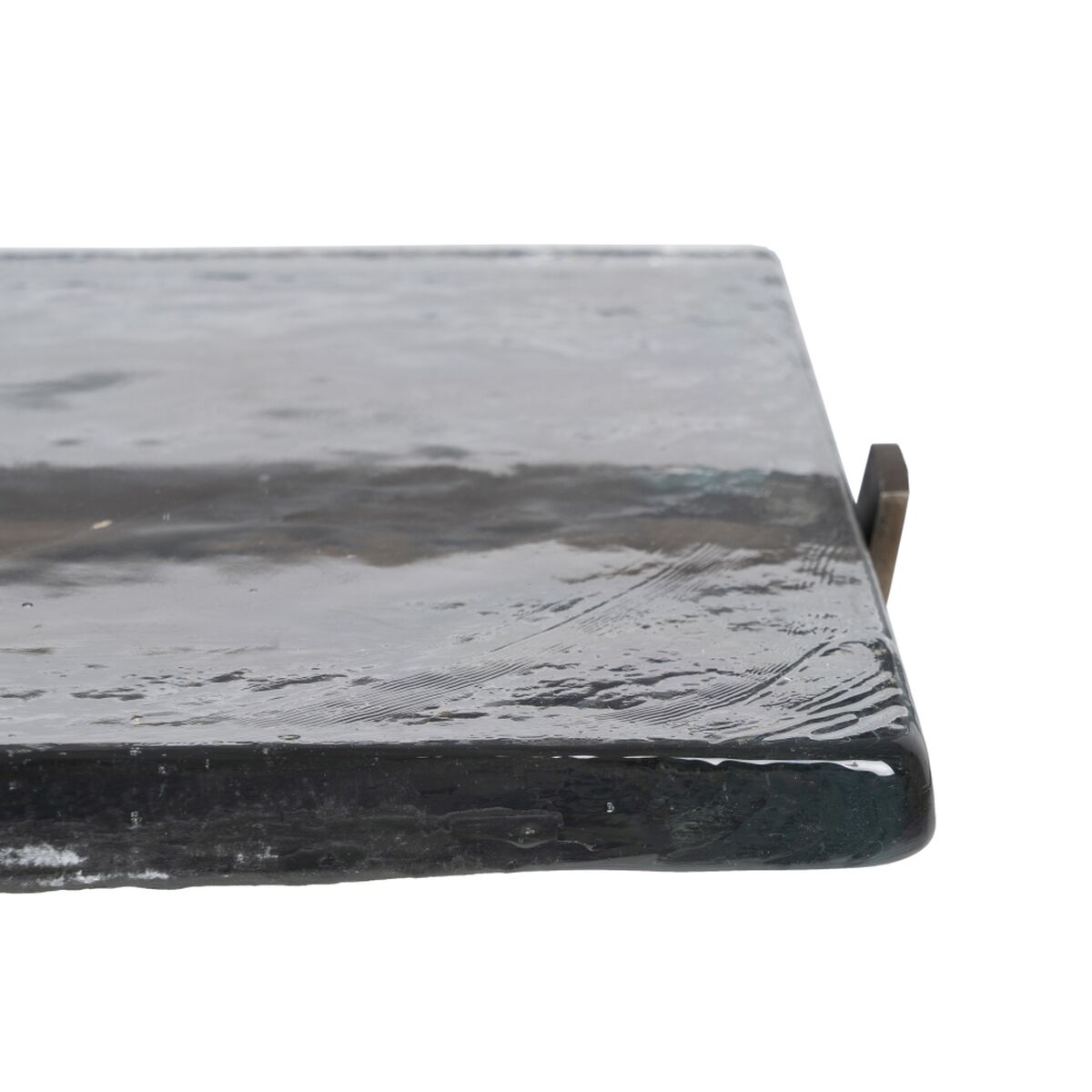 Sidobord 41 x 31,5 x 49 cm Glas Gyllene Metall - 4