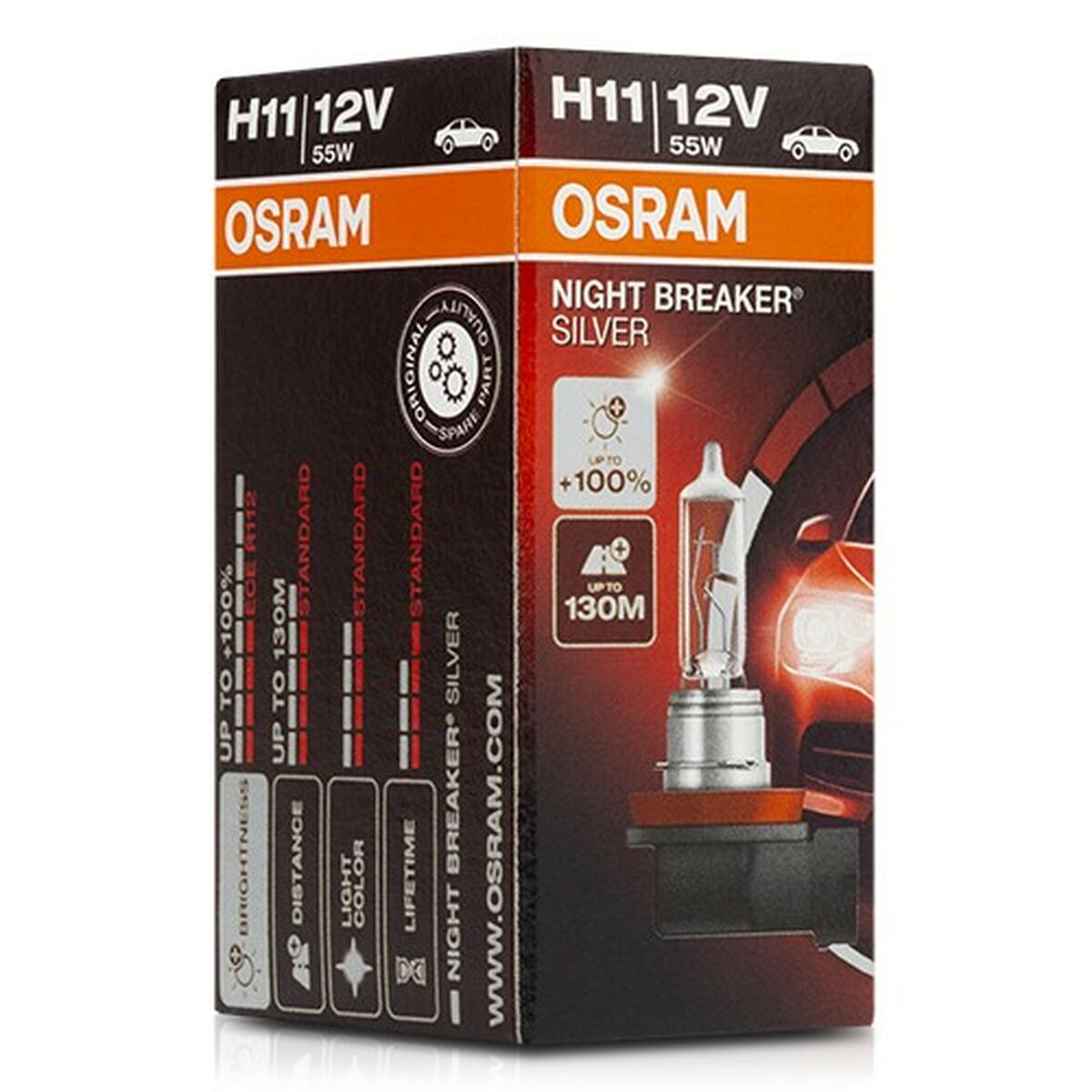 Glödlampa för bil Osram 64211NBS H11 12V 55W 3200K - 5