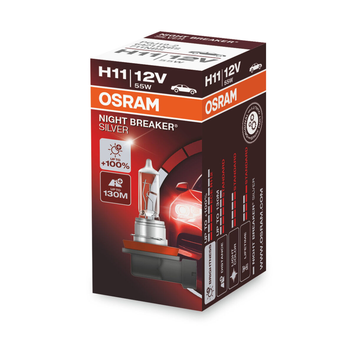 Glödlampa för bil Osram 64211NBS H11 12V 55W 3200K - 7